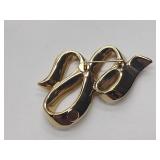 2 1/4” 14K Gold Brooch