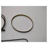 Most items in lot are .925/sterling silver. Necklaces, ring, and bracelets.