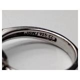 2 .925/sterling silver rings