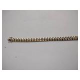 (2) .925/sterling silver 7” tennis bracelets  and 1 set of cz .925/sterling silver pierced hoop earrings