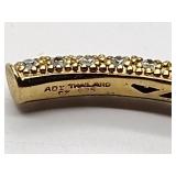 (2) .925/sterling silver 7” tennis bracelets  and 1 set of cz .925/sterling silver pierced hoop earrings