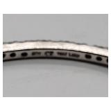 (6) .925 sterling silver bangle stacking bracelets