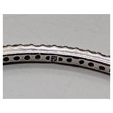 (6) .925 sterling silver bangle stacking bracelets