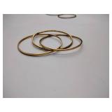 (6) .925 sterling silver bangle stacking bracelets