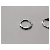 .925/sterling silver 2 bracelets, 1 bracelet is 8”, 4 sets of sterling pierced earrings