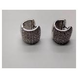 .925/sterling silver 2 bracelets, 1 bracelet is 8”, 4 sets of sterling pierced earrings