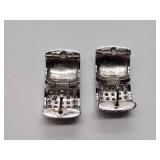 .925/sterling silver 2 bracelets, 1 bracelet is 8”, 4 sets of sterling pierced earrings