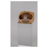 14 karat gold diamond ring 10 grams size 8