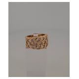 14 karat gold and diamond ring size 7 13 g.