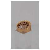 14 karat gold and diamond ring size 7 13 g.