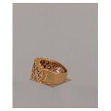 14 karat gold and diamond ring size 7 13 g.