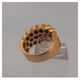 14 karat gold and diamond ring size 7 13 g.