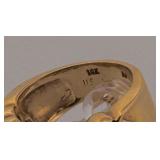 14 karat gold and diamond ring size 7 13 g.