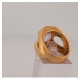 14Kt gold and diamond ring 13 g. Size 7 3/4