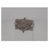 14KT white gold and diamond ring 9 grams