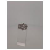 14KT white gold and diamond ring 9 grams