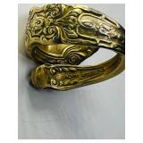 (3).925 rings: spoon ring size 6, jeweled ring size 7, blue with red stone Italy size 7