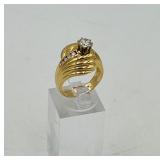 14k gold Ring reads TBF inside size 6 3/4