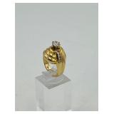 14k gold Ring reads TBF inside size 6 3/4