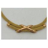 14k Gold necklace from Italy 17 ¼” long weight 18 grams