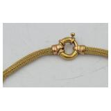 14k Gold necklace from Italy 17 ¼” long weight 18 grams