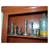 Primitive Red Stepback Cupboard with a single door