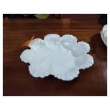 Lenox: Creamer & Sugar bowl;  Bowls: round cabbage leaf, (2) oblong Leaf shaped , (16) napkin rings