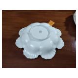 Lenox: Creamer & Sugar bowl;  Bowls: round cabbage leaf, (2) oblong Leaf shaped , (16) napkin rings