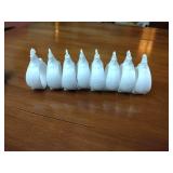 Lenox: Creamer & Sugar bowl;  Bowls: round cabbage leaf, (2) oblong Leaf shaped , (16) napkin rings