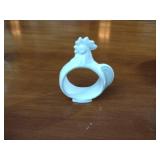 Lenox: Creamer & Sugar bowl;  Bowls: round cabbage leaf, (2) oblong Leaf shaped , (16) napkin rings