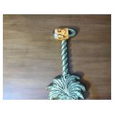 Williamsburg Virginia MetalCrafters: (2) 1999 trivets; 2001 door stop; Skelton key