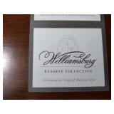 Williamsburg Virginia MetalCrafters: (2) 1999 trivets; 2001 door stop; Skelton key