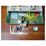 Plano Tackle box with lures, flies and tackle...some Heddon