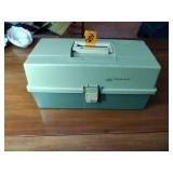 Plano Tackle box with lures, flies and tackle...some Heddon