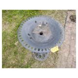 Metal Pedestal Bird bath and Allied heated bird bath Model 600