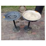 Metal Pedestal Bird bath and Allied heated bird bath Model 600