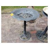 Metal Pedestal Bird bath and Allied heated bird bath Model 600