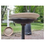 Metal Pedestal Bird bath and Allied heated bird bath Model 600