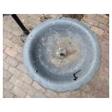 Metal Pedestal Bird bath and Allied heated bird bath Model 600