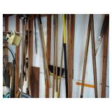 Yard landscape and gardening tools, as pictured