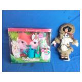 Just Play Wellie Wishers Gardening - Unused and Paradise Galleries Friends Around the World WHITE STAR 14" Porcelain Doll