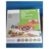 Multifunctional Food Preservation Tray and "Our Table Mandoline" Slicer - Unused