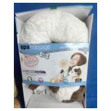 Health Touch Neck Massager with a dog design, featuring relaxing vibration and a Lion Stuffed Animal - Unused