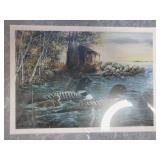 Donald Blakney Loon Family Art Print-Framed - Signed