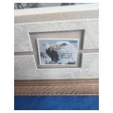 American Bald Eagle Foundation - Ltd.Ed. Print & Stamp 1984 by Mario Fernandez. Double Signed