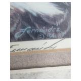 American Bald Eagle Foundation - Ltd.Ed. Print & Stamp 1984 by Mario Fernandez. Double Signed