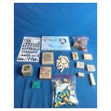 Large Lot of Rubber Stamps