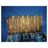 4" Tin Letters and Light Up Sign