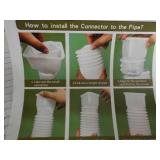 Gutter Down Spout Extension Kit...