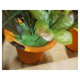2 Artificial Flowers in Pots...